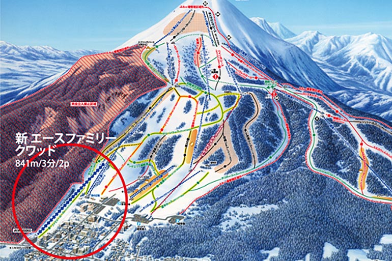 Niseko Ski Resort Course Map Update 2017