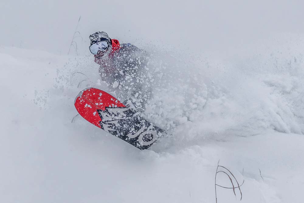 Snowboarding in Japan