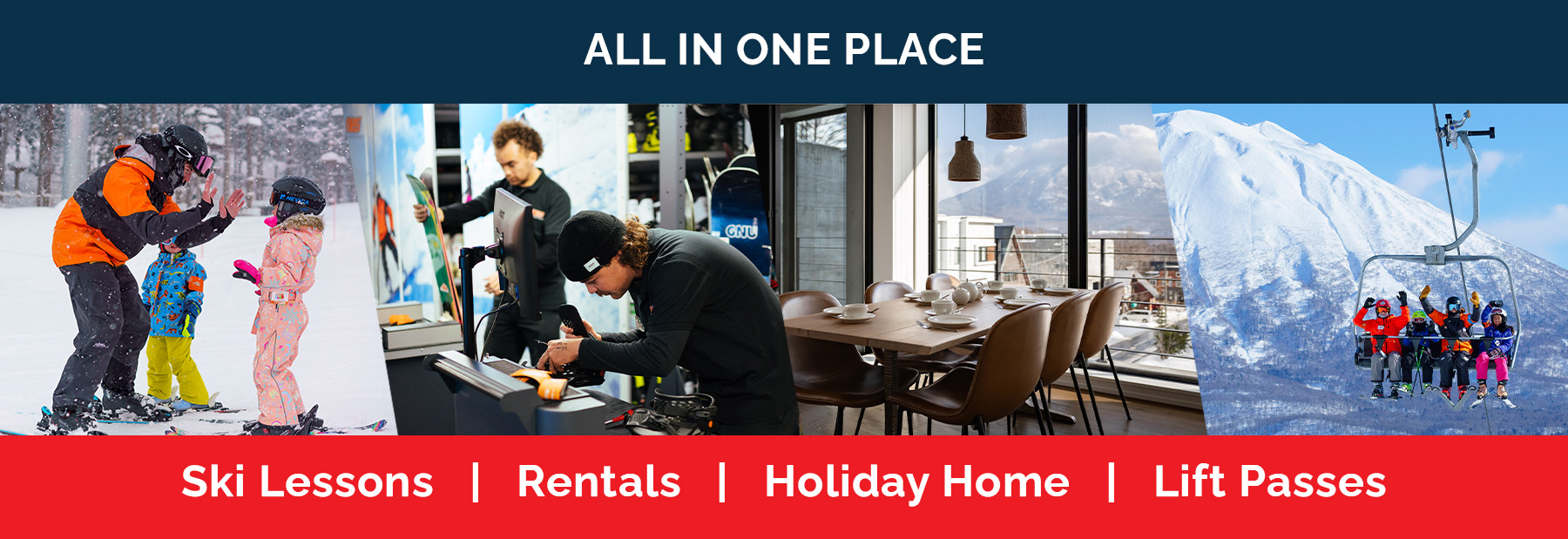 Ski Lessons, Rentals, Accommodations and Lift Passes - All in one place